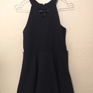 Navy halter dress